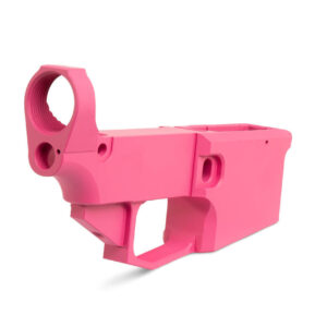 Pink Cerakoted Billet AR-15