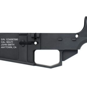 Billet AR-15 80% Lower Receiver - Classic - Engraved